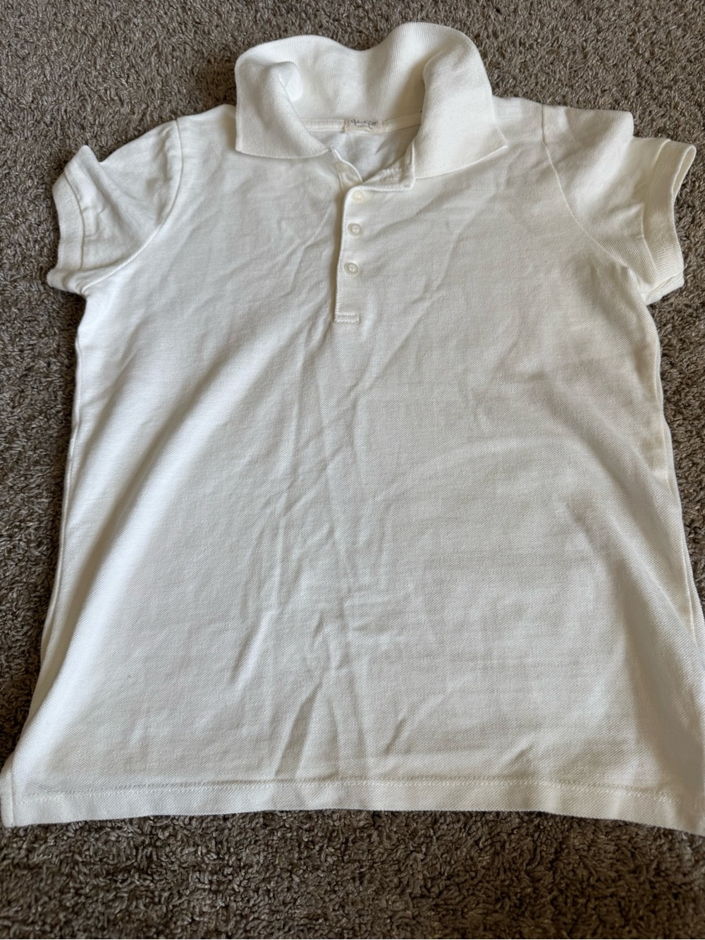 Brandy Melville White Girls' Polo Top